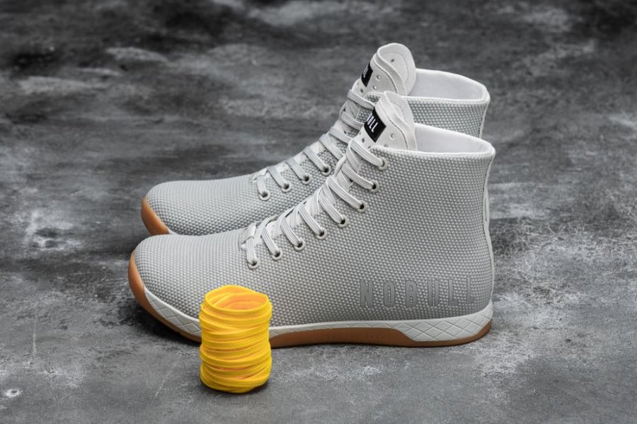 Chaussures de Sport Nobull High-top Arctic Gum Trainer Femme Grise | JQRNVMZSH