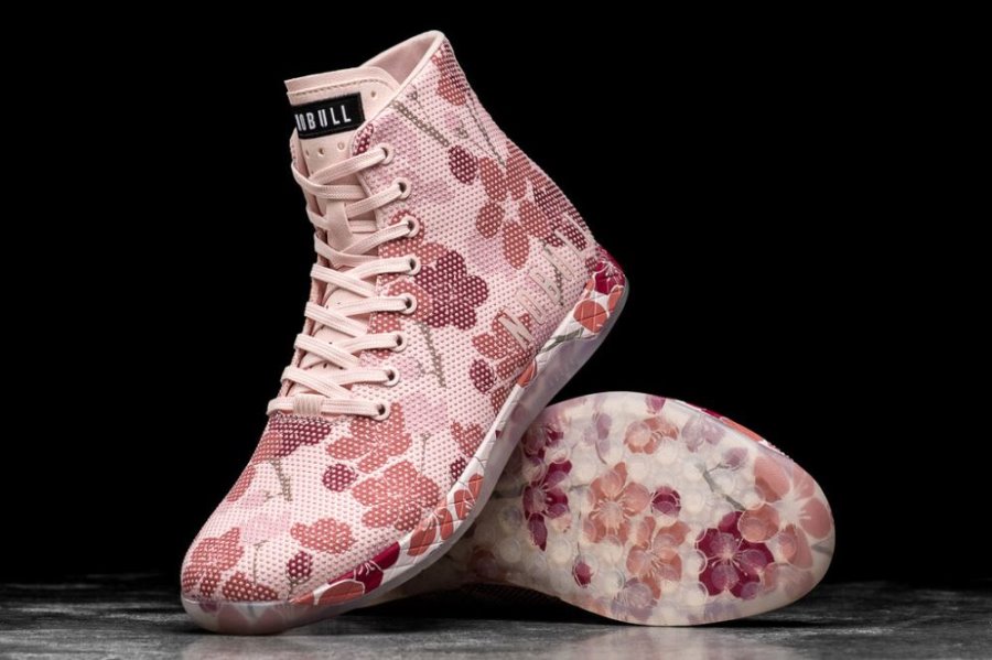 Chaussures de Sport Nobull High-top Cherry Blossom Trainer Femme Rose | IE7ZWIN4G