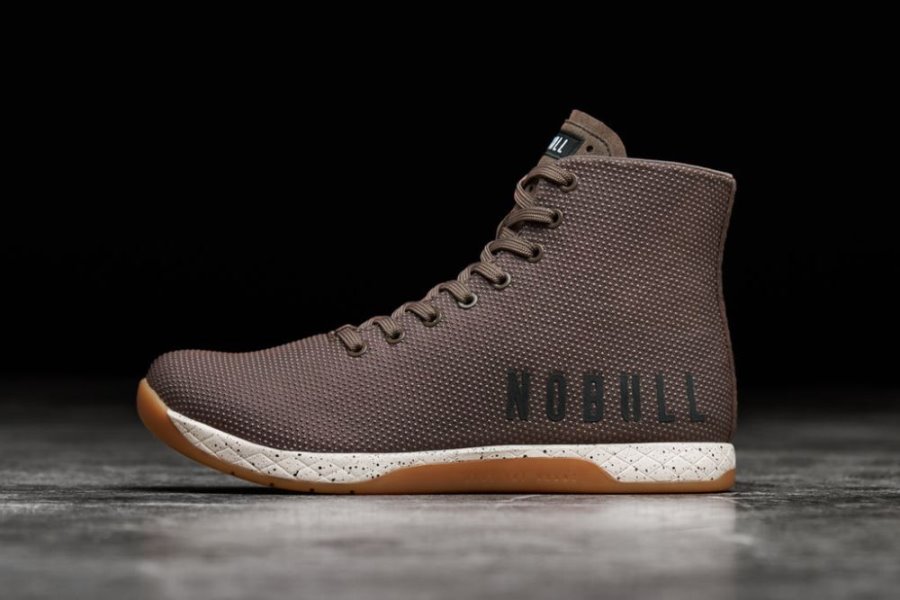 Chaussures de Sport Nobull High-top Chestnut Trainer Homme Marron | HWASD6F87