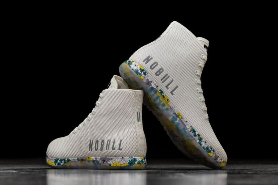 Chaussures de Sport Nobull High-top Spring Fling Trainer Homme Blanche | ON6H5ZJLG