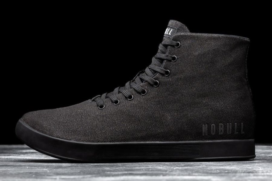 Chaussures de Sport Nobull High-top Tela Trainer Homme Noir | 1RRMXO0C7