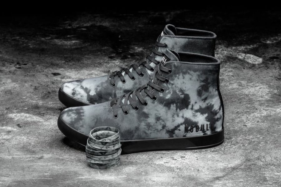 Chaussures de Sport Nobull High-top Tie-dye Tela Trainer Femme Noir | 0OUYE49YI