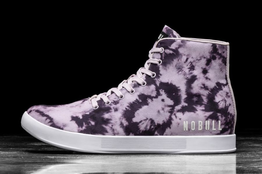 Chaussures de Sport Nobull High-top Tie-dye Tela Trainer Femme Violette | 8YZNZ0CQV