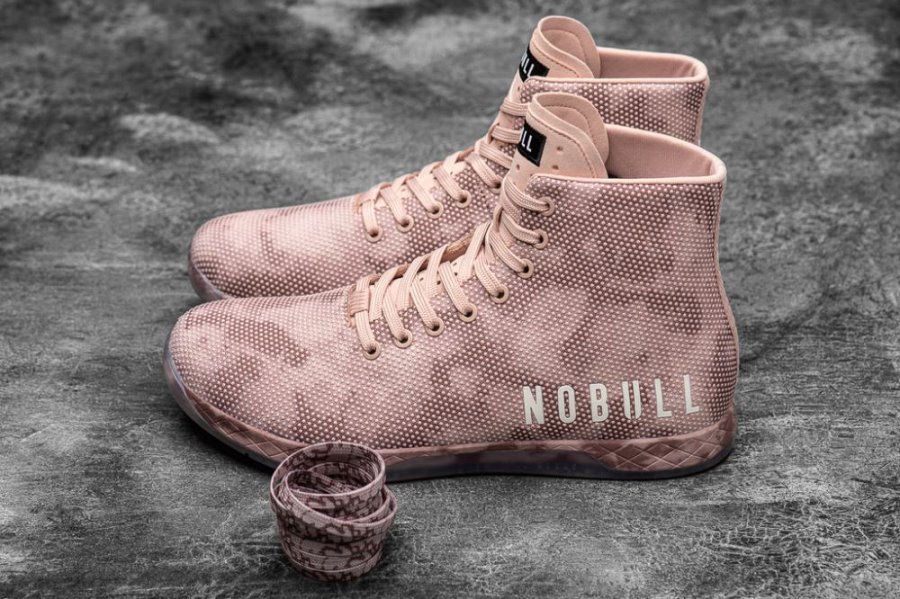 Chaussures de Sport Nobull High-top Tie-dye Trainer Femme Rose | FCBAHGFI7