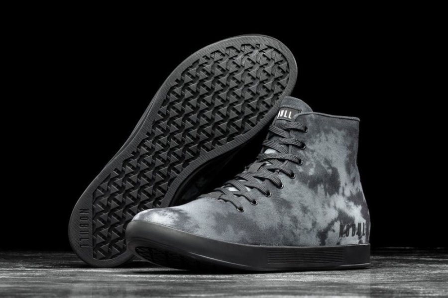 Chaussures de Sport Nobull High-top Tie-dye Tela Trainer Homme Noir | RM1CZ9JBQ