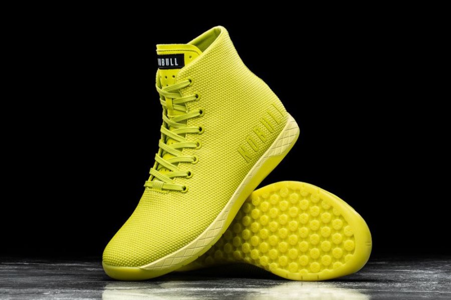 Chaussures de Sport Nobull High-top Trainer Homme Vert Clair | 5FC9I2EHF