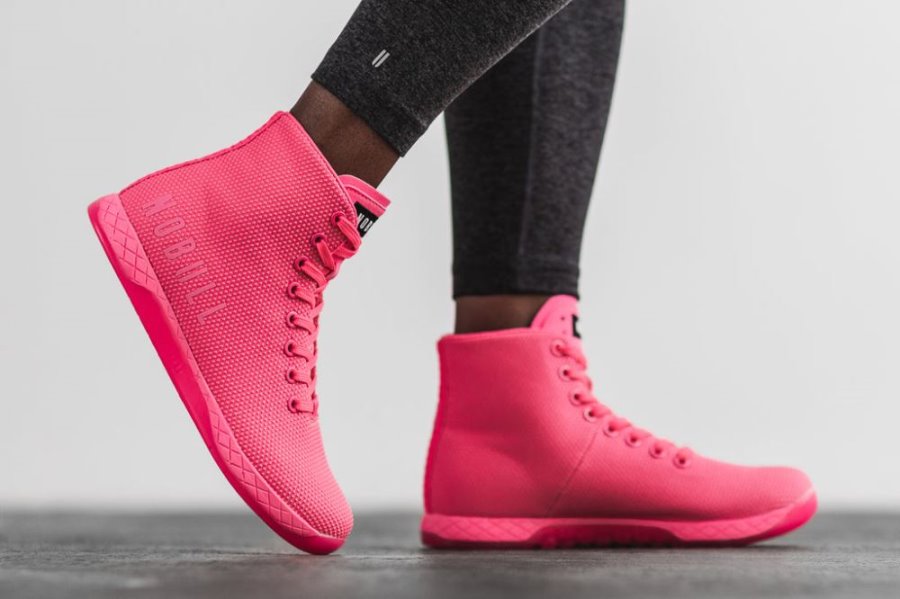 Chaussures de Sport Nobull High-top Trainer Femme Rose | JH0863OS8