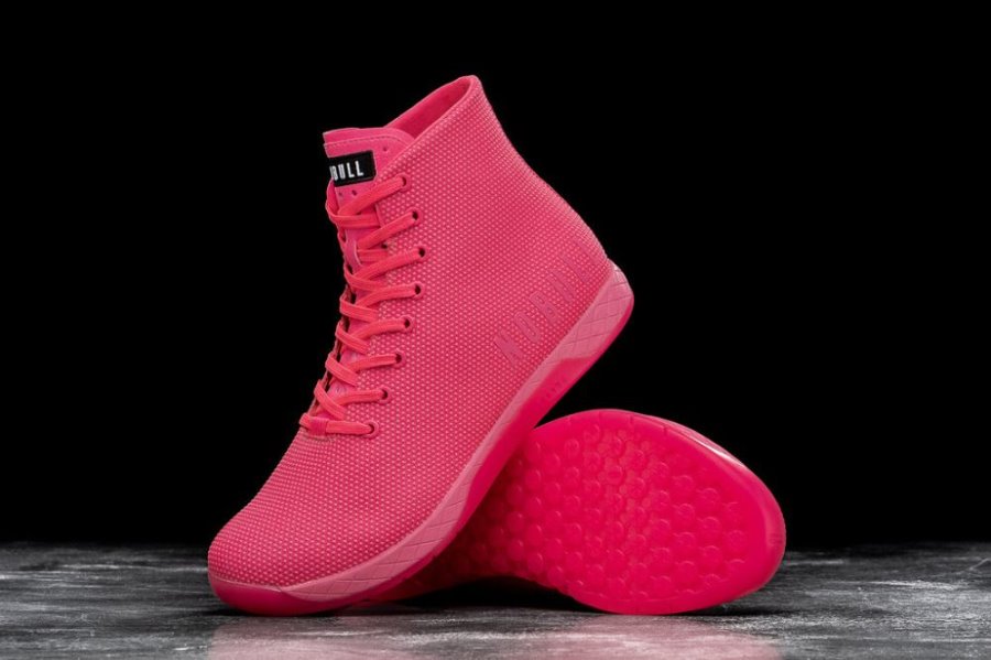 Chaussures de Sport Nobull High-top Trainer Femme Rose | JH0863OS8