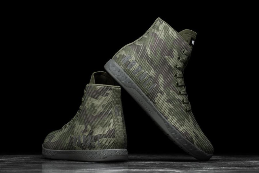 Chaussures de Sport Nobull High-top Trainer Femme Camouflage | OCITNMZ8A