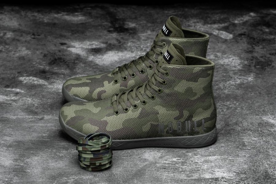 Chaussures de Sport Nobull High-top Trainer Femme Camouflage | OCITNMZ8A