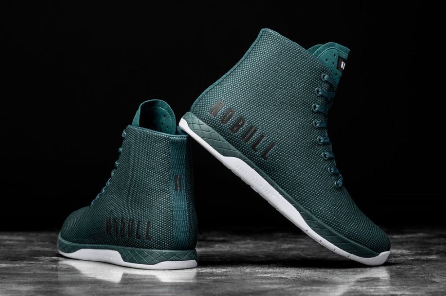 Chaussures de Sport Nobull High-top Trainer Homme Turquoise Foncé | ZTJ1EFRVA