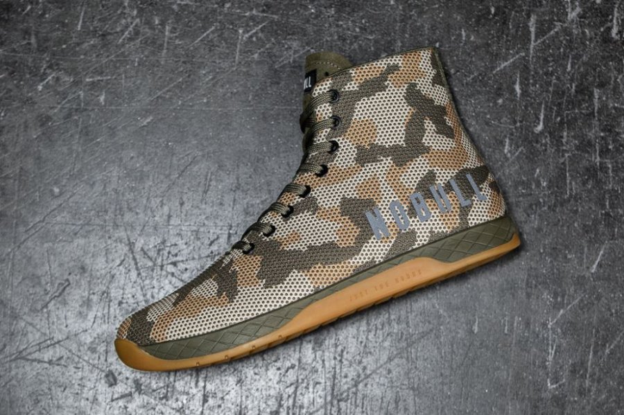 Chaussures de Sport Nobull High-top Woodland Trainer Femme Camouflage | 4BHUT6FJG