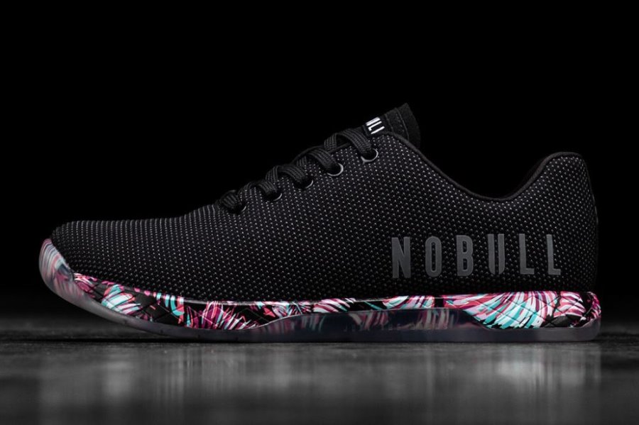 Chaussures de Sport Nobull Midnight Palm Trainer Femme Noir | 7LGRFEW81