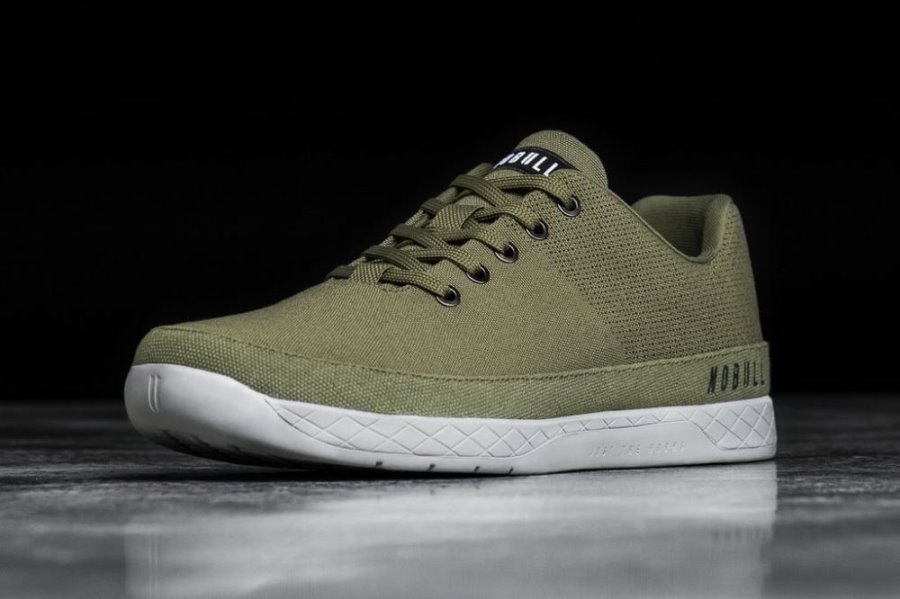 Chaussures de Sport Nobull Moss Tela Trainer Femme Vert Olive | W88482TY1