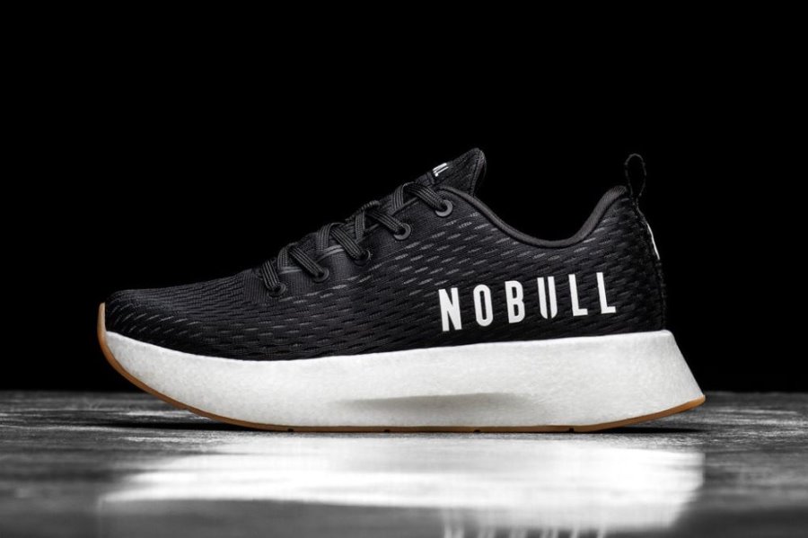 Chaussures de Sport Nobull Runner+ Femme Noir Blanche | 855BP3YB5