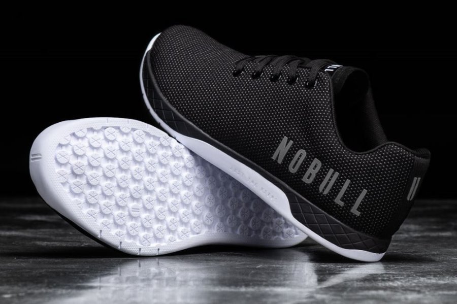 Chaussures de Sport Nobull SuperFabric® Trainer Homme Noir Blanche | KF9S2714L