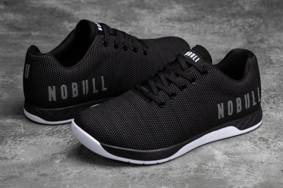 Chaussures de Sport Nobull SuperFabric® Trainer Homme Noir Blanche | KF9S2714L