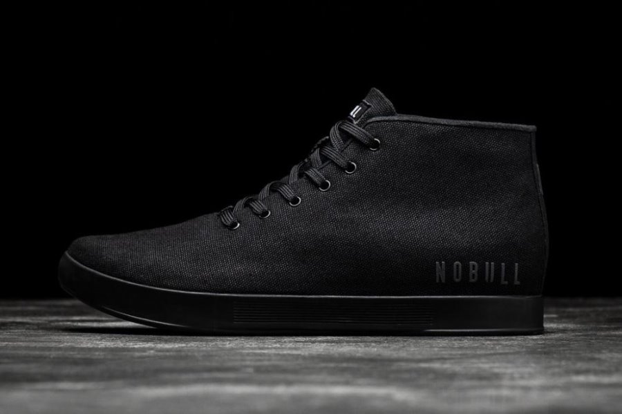 Chaussures de Sport Nobull Tela Mid Trainer Homme Noir | GIJUT3218