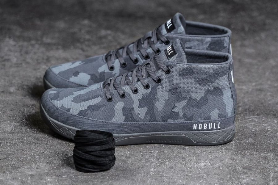 Chaussures de Sport Nobull Tela Mid Trainer Homme Camouflage Foncé | VMDI3C6LJ