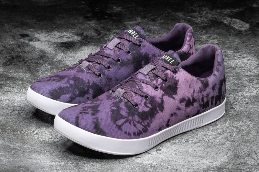 Chaussures de Sport Nobull Tie-dye Tela Trainer Femme Violette Foncé | NQ40XD0NH