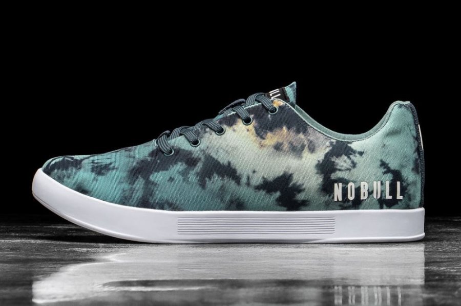 Chaussures de Sport Nobull Tie-dye Tela Trainer Homme Turquoise | OUBPVCDYE