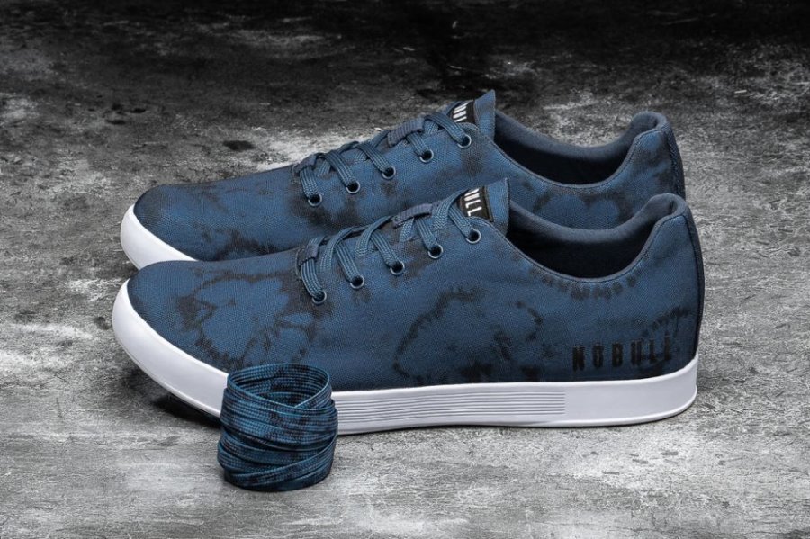 Chaussures de Sport Nobull Tie-dye Tela Trainer Homme Bleu Marine | RT7N86GSF