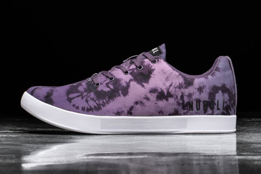 Chaussures de Sport Nobull Tie-dye Tela Trainer Homme Violette Foncé | XZBAP7S64