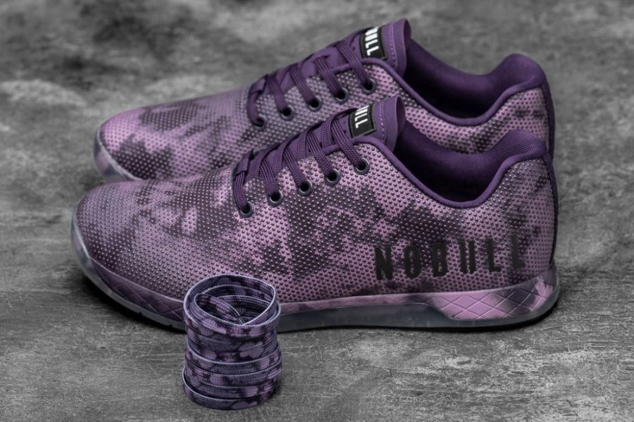 Chaussures de Sport Nobull Tie-dye Trainer Femme Violette Foncé | 1VFCEU86C