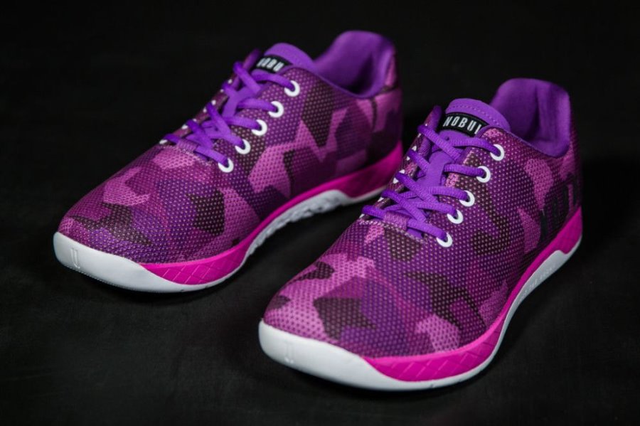 Chaussures de Sport Nobull Trainer Femme Violette Camouflage | QJKP4MDAD