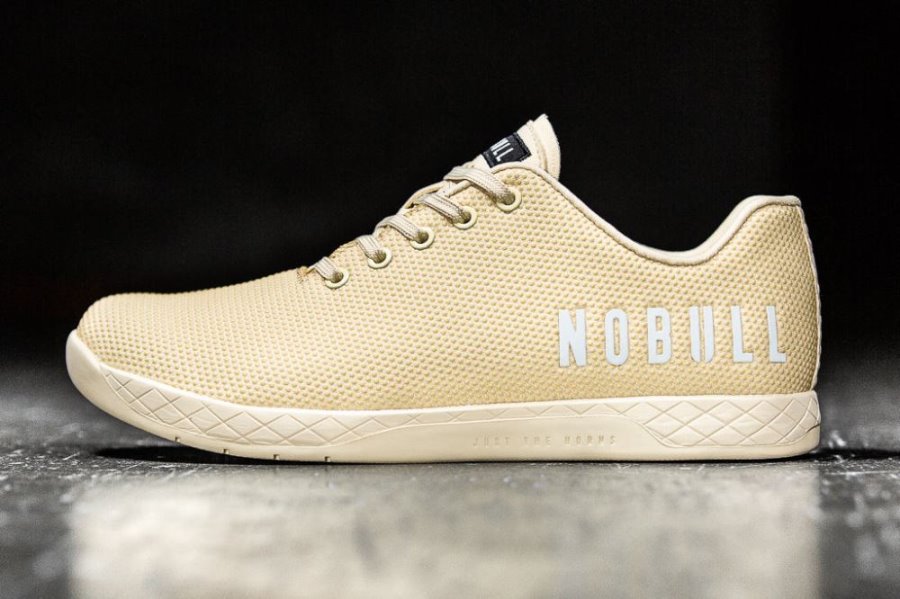 Chaussures de Sport Nobull Vanilla Trainer Homme Jaune Clair | OSEBKEVNM