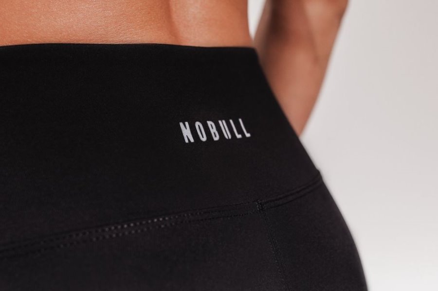 Collant Nobull High-rise Crop Femme Noir | B93U2UJDV