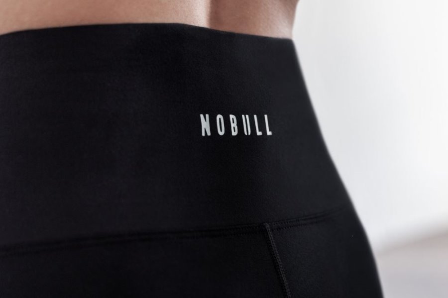 Collant Nobull High-rise Crop Femme Noir | IDNX6CVO2