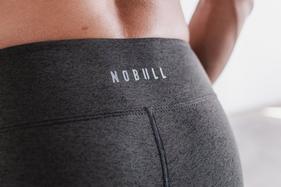 Collant Nobull Mid-rise Crop Femme Noir | ENRKJPYYN