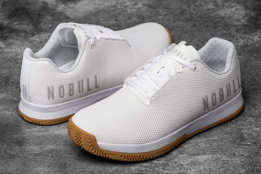 Court Trainer Nobull Gum Court Trainer Homme Blanche | YJR0N9JZ4