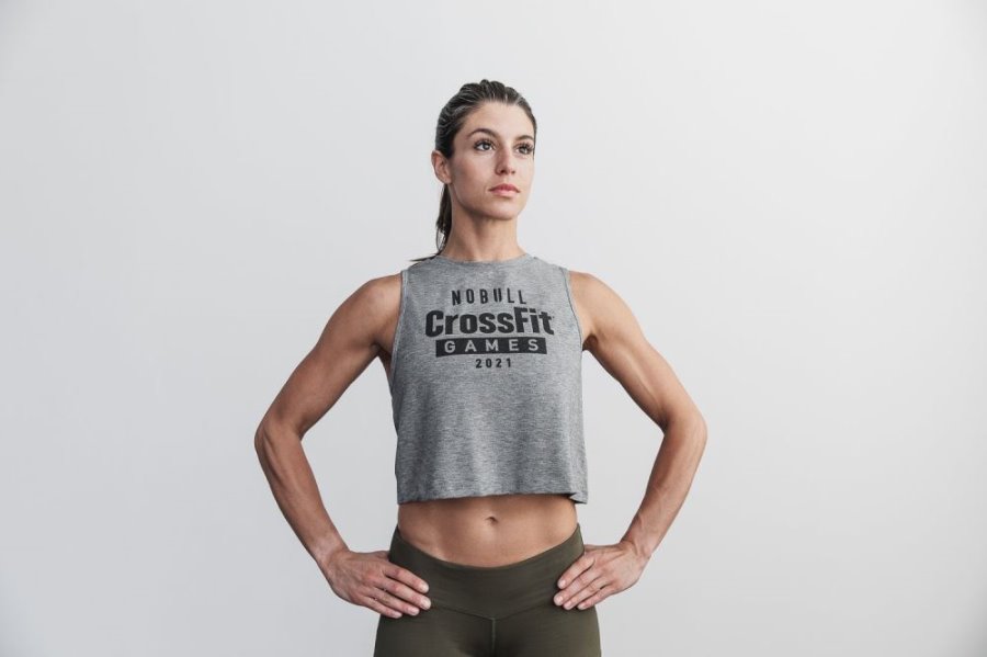 Debardeur Nobull Crossfit Games® 2021 Muscle Tank Femme Grise | XY13Q74TF