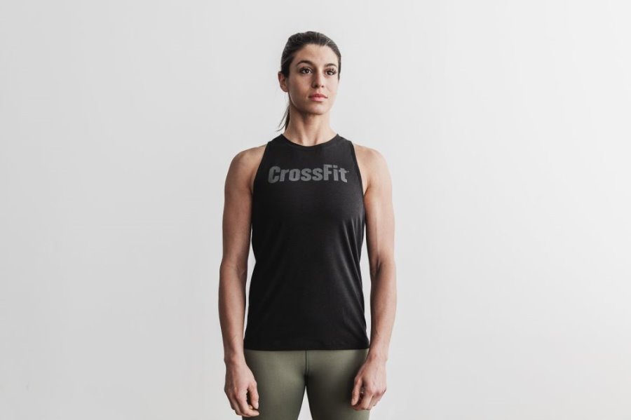 Debardeur Nobull Crossfit® High-neck Tank Femme Noir | Z8HIB4DUH