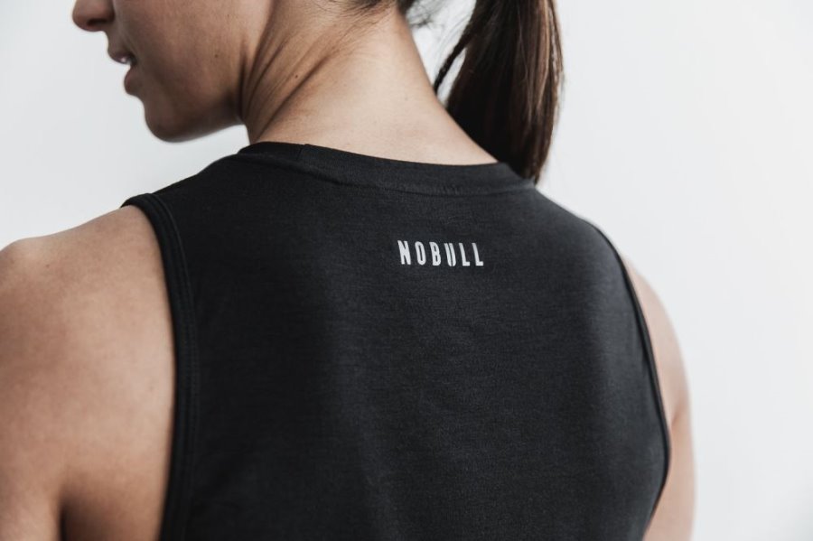 Debardeur Nobull Crossfit® Muscle Tank Femme Noir | 51I24VD6P