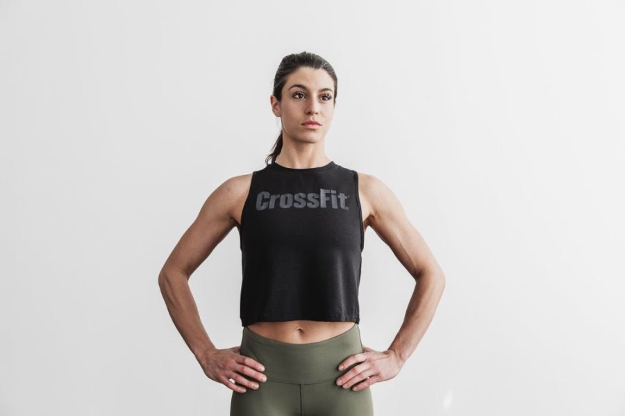 Debardeur Nobull Crossfit® Muscle Tank Femme Noir | 51I24VD6P