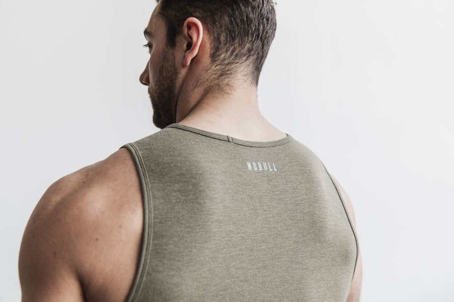 Debardeur Nobull Crossfit® Tank Homme Vert | PK8VEJ89H