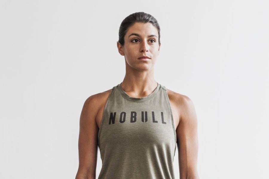 Debardeur Nobull High-neck Tank (Classiche Colors) Femme Vert | 2ZGJ20OU5