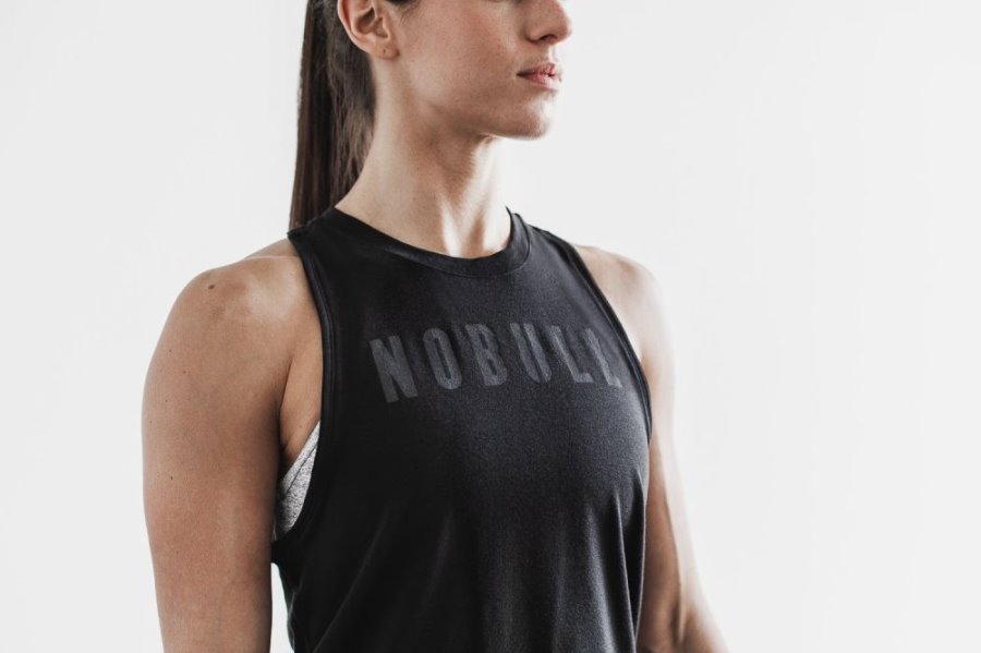 Debardeur Nobull High-neck Tank (Classiche Colors) Femme Noir | CEV1E1JEI