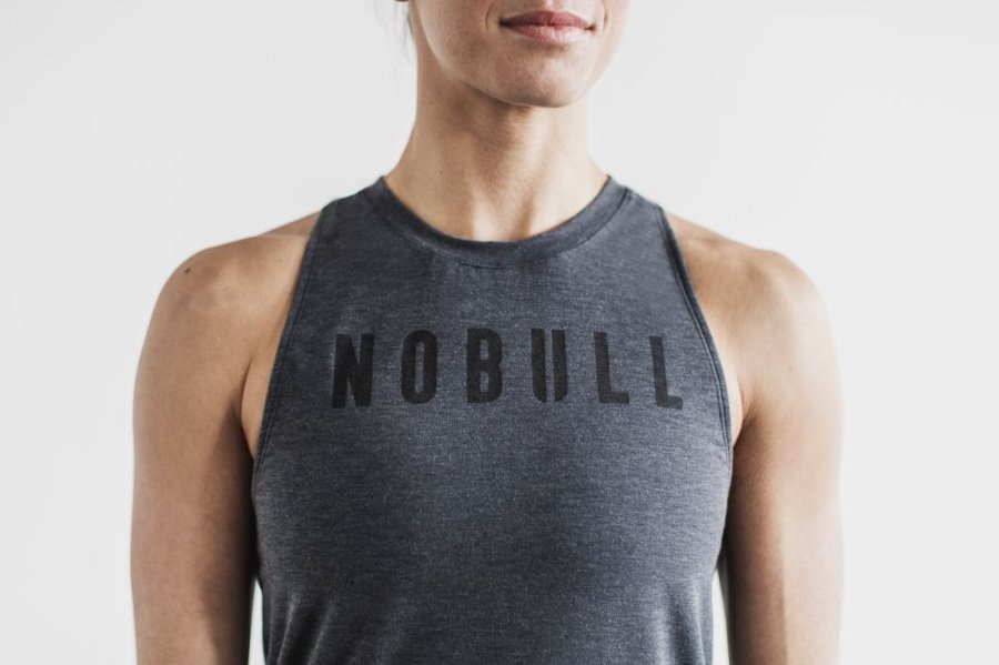 Debardeur Nobull High-neck Tank (Classiche Colors) Femme Grise | XCUI8W07H