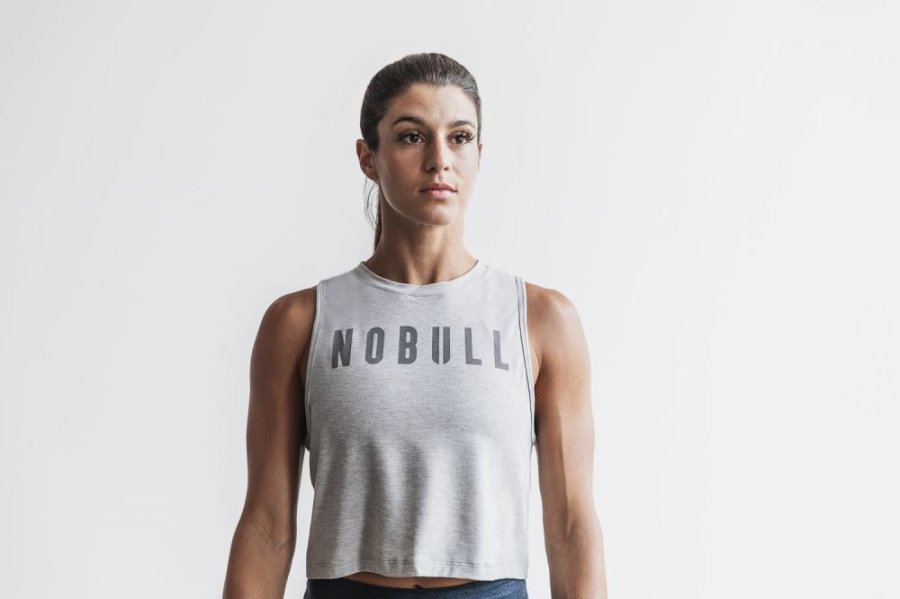 Debardeur Nobull Muscle Tank (Classiche Colors) Femme Grise Clair | U415UFHR9