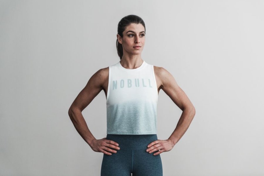 Debardeur Nobull Muscle Tank Femme Bleu | B6AV41AU3