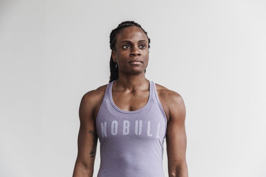 Debardeur Nobull Racerback Tank Femme Lavande | GFXI77GNX