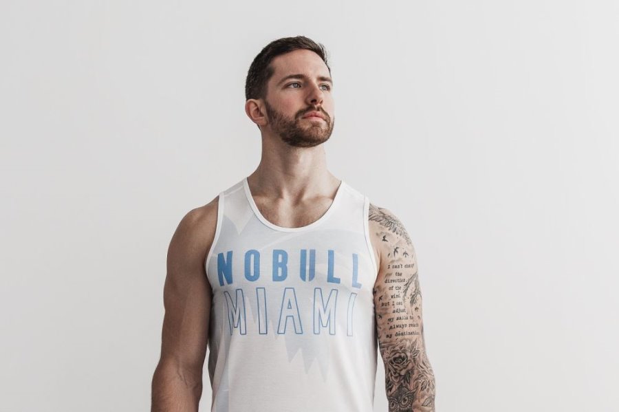 Debardeur Nobull Tank Homme Bleu | 1D0067BVI