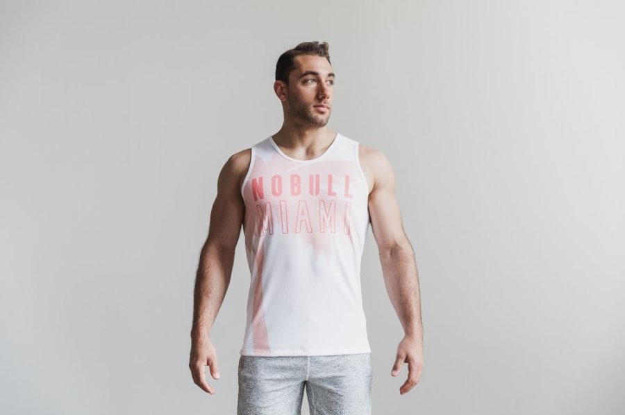 Debardeur Nobull Tank Homme Corail | 6IUVKGQ8A