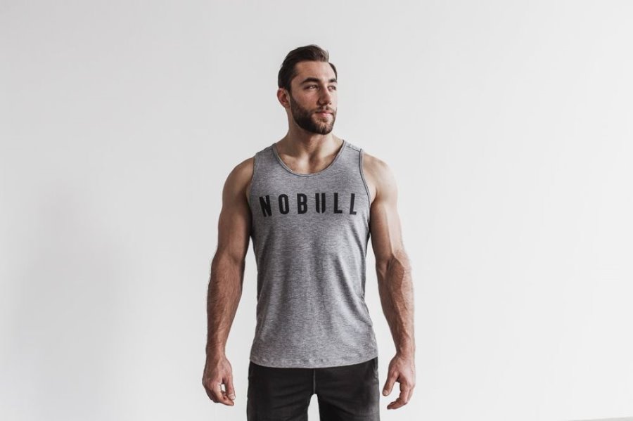 Debardeur Nobull Tank Homme Grise | 5HR9SHPEW