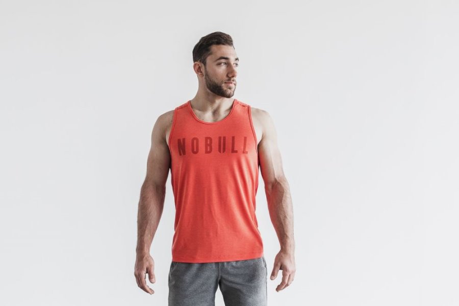 Debardeur Nobull Tank Homme Rouge | I1O0ZR572