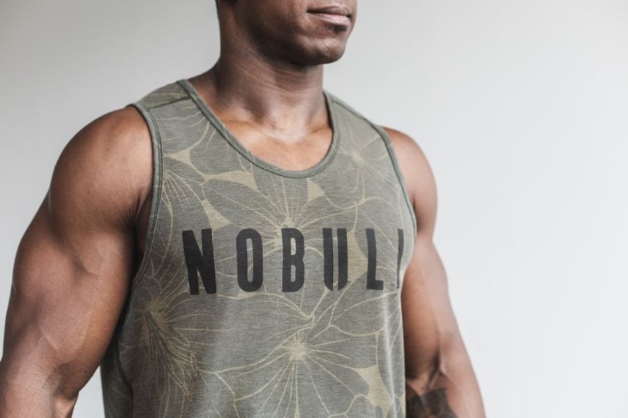 Debardeur Nobull Tank Homme Vert | F1CAZ75RD